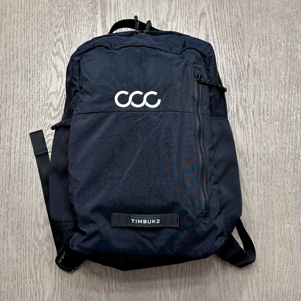 Timbuk2 Black Laptop Backpack Ccc Logo Lightweight Travel Commuter Work Bag